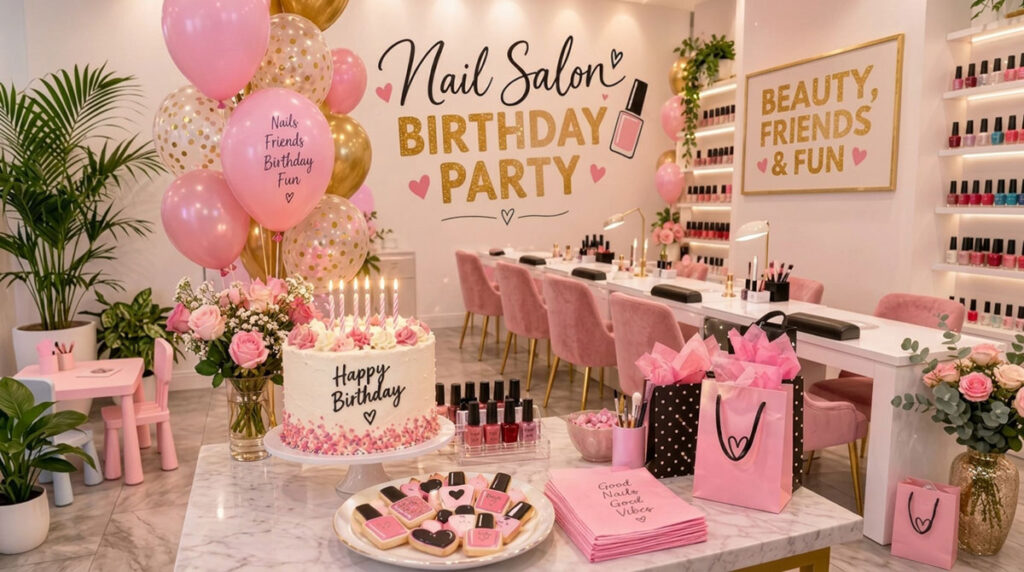 Nail salon Birthday Party for Kids
